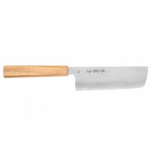 Couteau nakiri artisanal 16,5cm TS10 chêne Sakai Kikumori - Couteaux du Chef - Couteaux du Chef