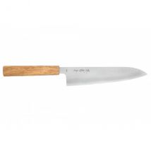Couteau de chef artisanal 21cm TS10 chêne Sakai Kikumori - Couteaux du Chef - Couteaux du Chef