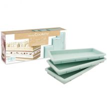 3 moules Layer Cake en silicone 25 x 10 cm Scrapcooking - Couteaux du Chef - Couteaux du Chef