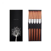 Lot 5 paires de baguettes en bois 23cm Kutoyama - Couteaux du Chef - Couteaux du Chef