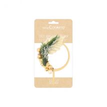 Cake topper bois couronne de Noël Scrapcooking - Couteaux du Chef - Couteaux du Chef