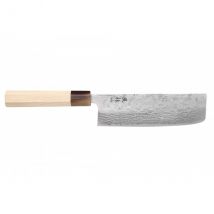 Couteau nakiri 16,5cm japonais Yuzo Haruto Damas - Couteaux du Chef - Couteaux du Chef