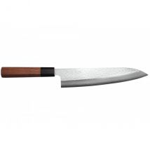 Couteau 21cm artisanal gyuto VG7 Damas martelé - Couteaux du Chef - Couteaux du Chef