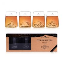 Set 4 shooters Alaskan Maker Topographic Swiss Edition - Couteaux du Chef - Couteaux du Chef