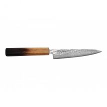 Couteau universel 13,5cm japonais Wusaki Nawame AUS10 damas - Couteaux du Chef - Couteaux du Chef