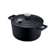 Cocotte ronde en fonte d'aluminium avec couvercle - Couteaux du Chef - Couteaux du Chef