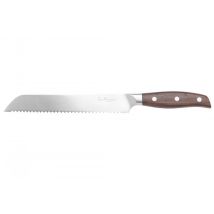 Couteau pour pain 20cm inox et santal Guillaume Leonard Cuistot - Couteaux du Chef - Couteaux du Chef