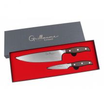 Coffret 2 couteaux inox et santal Guillaume Leonard Cuistot - Couteaux du Chef - Couteaux du Chef