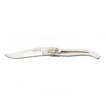 Couteau Laguiole C. Dozorme Lame inox manche inox 11cm à cran intérieur - Couteaux du Chef - Couteaux du Chef