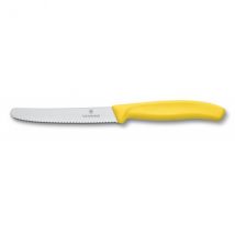 Couteau de table jaune lame acier inox 11cm VICTORINOX - Couteaux du Chef - Couteaux du Chef