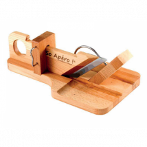 Guillotine à saucisson So apéro bois non traité - Couteaux du Chef - Couteaux du Chef