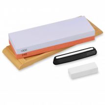 Coffret aiguisage Yaxell avec pierre double face 240/1000+ socle + guide d'affûtage + pierre nagura - Couteaux du Chef - Couteaux du Chef