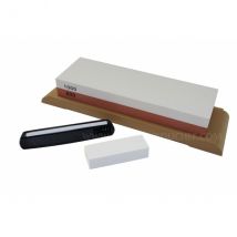 Coffret aiguisage Yaxell avec pierre double face + socle et guide - Couteaux du Chef - Couteaux du Chef