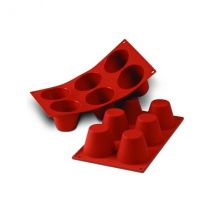 Moule silicone SILICON FLEX 6 babas dimensions 300x175mm - Couteaux du Chef - Couteaux du Chef