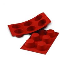 Moule en silicone SILICON FLEX 6 muffins 6.9cm dimensions plaque 300x175mm - Couteaux du Chef - Couteaux du Chef