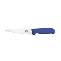 Couteau à désosser/saigner VICTORINOX 14 cm inox, manche bleu en fibrox - Couteaux du Chef - Couteaux du Chef