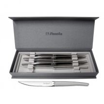 Coffret LOU LAGUIOLE 6 couteaux à steak inox manches finitions sablées - Couteaux du Chef - Couteaux du Chef