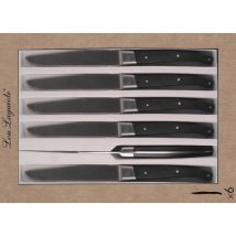 Coffret LOU LAGUIOLE Pro 6 couteaux à steak coloris noir - Couteaux du Chef - Couteaux du Chef