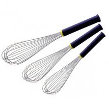 Kit de 3 fouets professionnels manche Exoglass Matfer - Couteaux du Chef - Couteaux du Chef