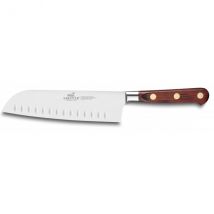 Couteau Santoku Sabatier Saveur forgé lame alvéolée 18cm - Couteaux du Chef - Couteaux du Chef