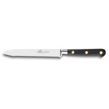 Couteau universel denté 12cm sabatier Idéal inox forgé rivets laiton - Couteaux du Chef - Couteaux du Chef