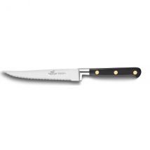 Couteau à steak denté 13cm sabatier Idéal inox forgé rivets laiton - Couteaux du Chef - Couteaux du Chef