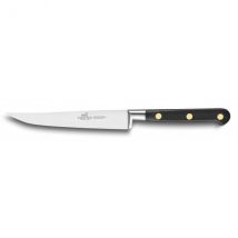 Couteau à steak lisse 13cm sabatier Idéal inox forgé rivets laiton - Couteaux du Chef - Couteaux du Chef