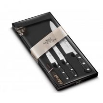 Coffret sabatier idéal inox 3 couteaux forgés made in France - Couteaux du Chef - Couteaux du Chef