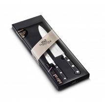 Coffret Sabatier Idéal inox 2 couteaux forgés (chef+office) made in France - Couteaux du Chef - Couteaux du Chef