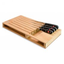 Porte couteaux 7 places Wusthof en bois de hêtre clair - Couteaux du Chef - Couteaux du Chef