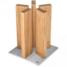 Bloc cuisine vide KAI colonnes aimantées en chêne (jusqu'à 10 couteaux) - Couteaux du Chef - Couteaux du Chef