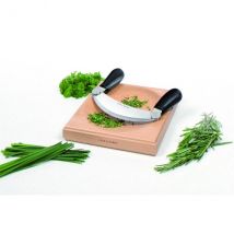 Coffret découpe des herbes 1 hachoir + 1 planche en hêtre Cole & Mason - Couteaux du Chef - Couteaux du Chef