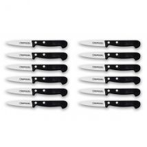 Lot de 12 couteaux modèle Office Bargoin lames 8cm avec manches rivetés - Couteaux du Chef - Couteaux du Chef