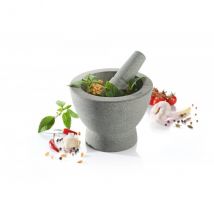 Mortier + pilon Gefu modèle Crunchy en granit gris - Couteaux du Chef - Couteaux du Chef