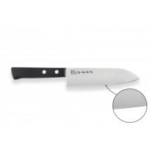 Couteau modèle Santoku Petit 13.5cm surface micro-dentelée Kanetsugu Rev 21 - Couteaux du Chef