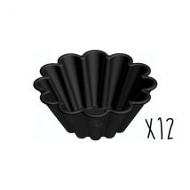 Set de 12 moules brioches individuelles en Exoglass Matfer - Couteaux du Chef - Couteaux du Chef