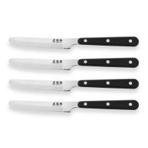Set Wusaki Japan 4 couteaux à steak lames semi-dentelées 10.5cm - Couteaux du Chef - Couteaux du Chef