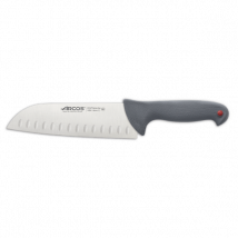 Couteau santoku Colour Prof Arcos lame 18cm avec alvéoles - Couteaux du Chef - Couteaux du Chef