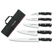 Trousse cuisine 5 couteaux acier inox 3 Claveles Uniblock - Exclusivité - Couteaux du Chef - Couteaux du Chef