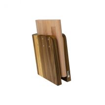 Bloc Artelegno Grand Prix pour la cuisine - 2 bois possibles - Planche à découper intégrée - Couteaux du Chef - Couteaux du Chef