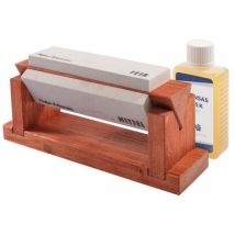 Kit d'aiguisage de la marque Herbertz de 3 pierres et une huile - Couteaux du Chef - Couteaux du Chef