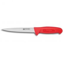 Couteau à désosser Fischer HACCP lame 17cm et manche rouge - Couteaux du Chef - Couteaux du Chef