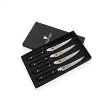 Coffret de 4 couteaux à steak Kasumi gamme Standard avec lame damassée - Couteaux du Chef - Couteaux du Chef
