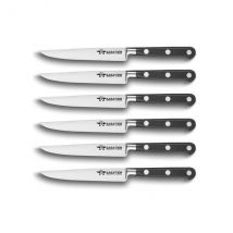 Coffret 6 couteaux à steak Sabatier 64 Fischer 12.5cm lames lisses - Couteaux du Chef - Couteaux du Chef