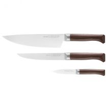 Set de 3 couteaux Opinel Les forgés 1890 Office + Chef + Couteau à découper - Couteaux du Chef - Couteaux du Chef