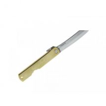 Couteau Higonokami luxe lame carbone manche gravé en laiton de 10cm - Couteaux du Chef - Couteaux du Chef