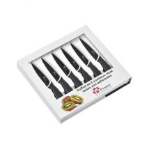 Coffret 6 couteaux lame anti-adhésive Pradel Excellence noir - Couteaux du Chef - Couteaux du Chef