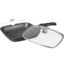 Poêle à grill 28 x 28 cm façon pierre induction Pradel Excellence Premium - Couteaux du Chef - Couteaux du Chef