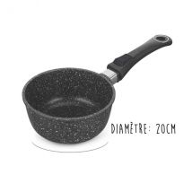 Casserole en fonte d'aluminium façon pierre induction 20cm Pradel Excellence Premium - Couteaux du Chef - Couteaux du Chef