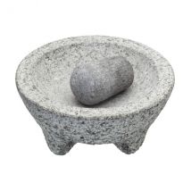 Mortier et pilon granit gris MasterClass 20x10cm - Couteaux du Chef - Couteaux du Chef